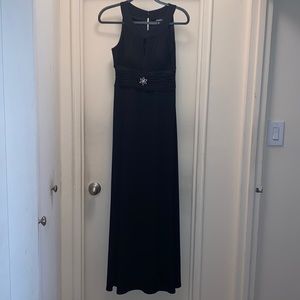 Signature by Sangria black maxi halter dress size 8
